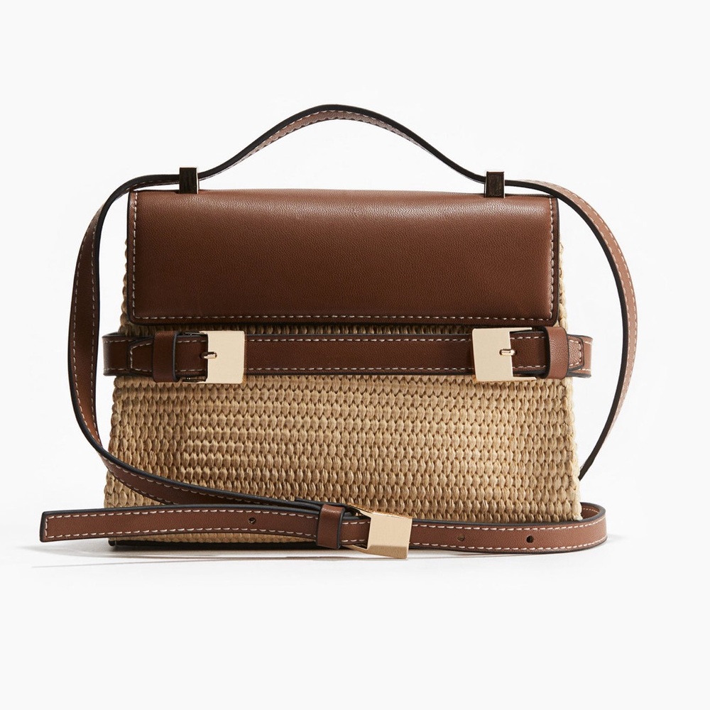 H&M Brown and Tan Crossbody Bag